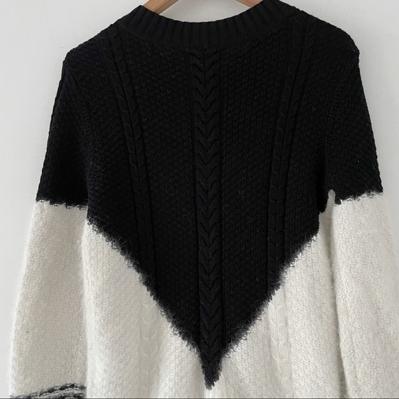 Band Of Outsiders Drowning Cable Crewnck Angora-Blend Sweater - Picture 9 of 12